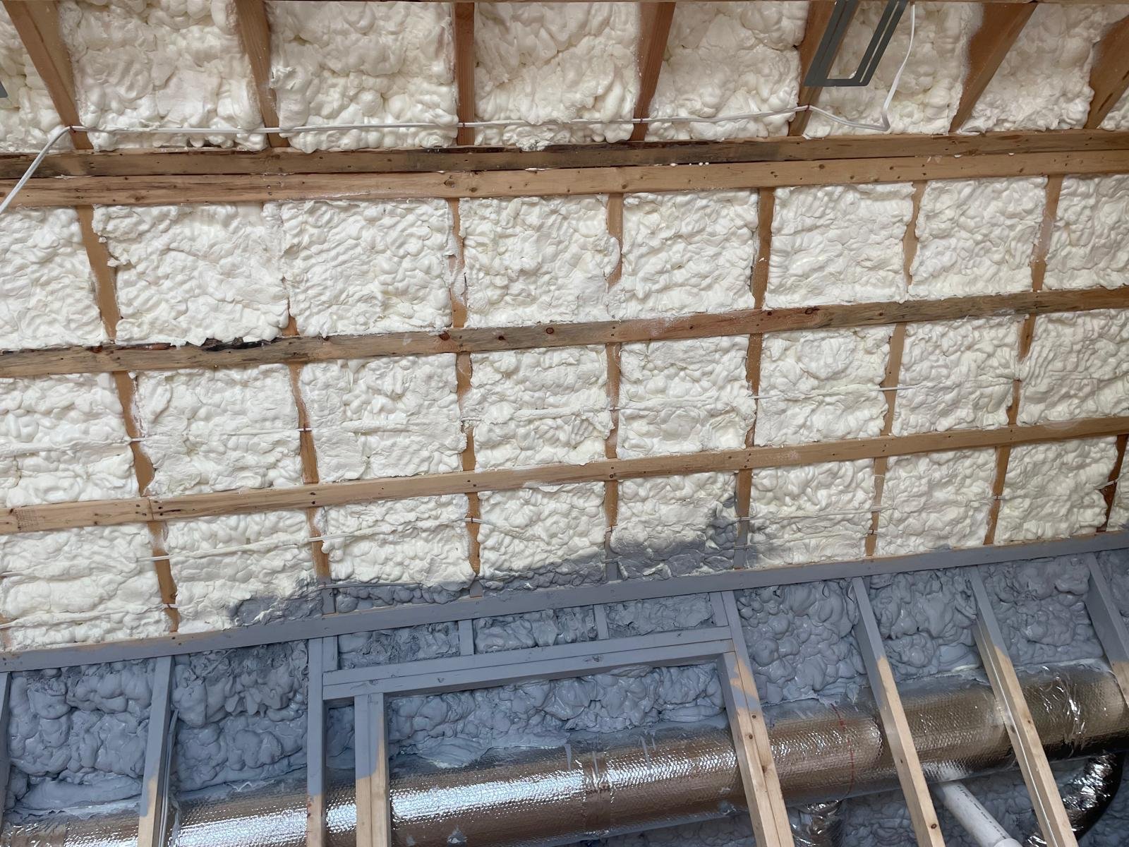 New construction attic ready for drywall
